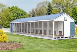 Wooden dog house