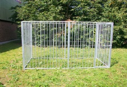 Hot dipped galvanized dog kennels